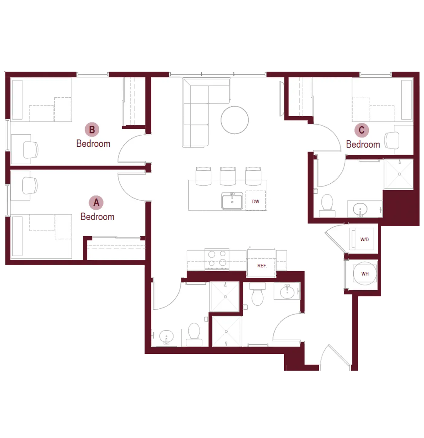 3x3 Floors 2, 4, & 5