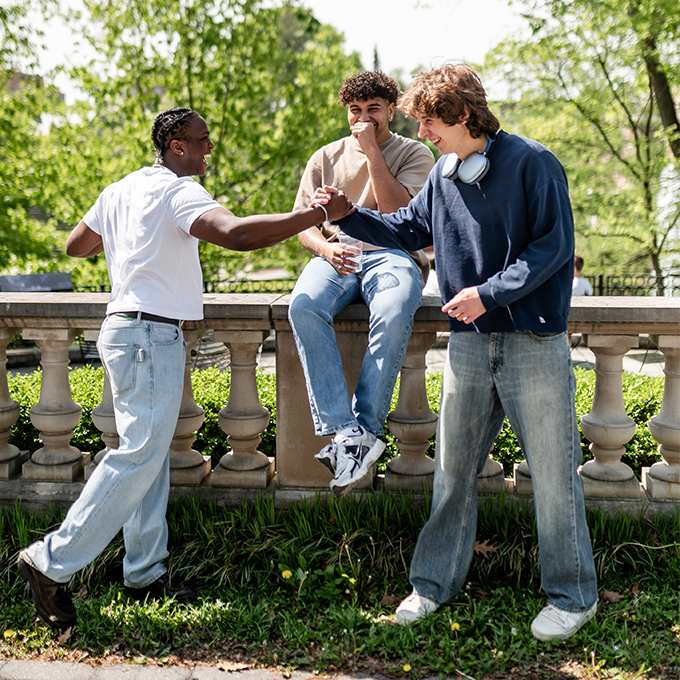group of diverse young men